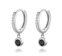 Boucles D'oreilles Créoles Rondes En Argent Sterling 925 Pour Femmes, Bijoux De Fête De Mariage, Couleur Vive Et Éclatante