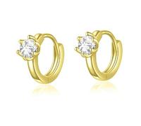 Boucles D'oreilles Créoles Rondes En Argent Sterling 925 Pour Femmes, Bijoux Fins S925, Pour Fêtes