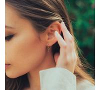 Boucles d'oreilles créoles spectrolite