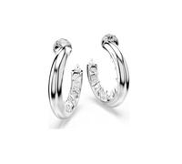 Boucles d'oreilles créoles Swarovski Sublima 5723288 rhodium