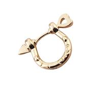 Boucles d'oreilles créoles tendance en forme de lettre - Confortables - Accessoire unisexe pour un usage quotidien et les fêtes - Fournitures élégantes en forme de U, taille unique, Comme décrit