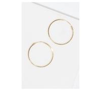 Boucles D'Oreilles "Créoles Twistées 20 Mm" Or Jaune 375/1000