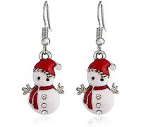 Boucles d'oreilles Crochet Bonhomme de Neige de Noël Dames Fille cadeauDurabilité