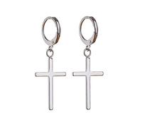 Boucles d'oreilles Dangle Exquises pour Piercing à Charnière Croix Boucles d'oreilles Huggie Hoop Boucles d'oreilles Minimaliste Cadeau Bijoux pour Filles Unisexe Chapeaux B
