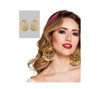 Boucles D'oreilles Danseuse Orientale Dorées Femme Taille Unique Doré
