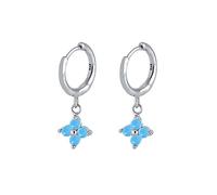 Boucles d'oreilles de cerceau pour les femmes en diamant de couleur Snow Flake d'oreille boucles d'oreilles Piercing Pendientes bijoux