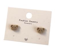 Boucles D'oreilles De Dessin Animé Mignons Boucles D'oreilles D'ours De Café Pour Femmes Designs Adorables Et Élégants Pour Des Occasions Décontractées Et Formelles Mignons Dessin Animé