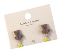 Boucles D'oreilles De Dessin Animé Mignons Boucles D'oreilles D'ours De Café Pour Femmes Designs Adorables Et Élégants Pour Des Occasions Décontractées Et Formelles Mignons Dessin Animé