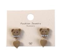 Boucles D'oreilles De Dessin Animé Mignons Boucles D'oreilles D'ours De Café Pour Femmes Designs Adorables Et Élégants Pour Des Occasions Décontractées Et Formelles Mignons Dessin Animé