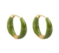 Boucles d'oreilles de drainage lymphatique, boucles d'oreilles créoles en germanium lymphatique pour femme, boucles d'oreilles créoles de drainage acupuncture délicate Ea Lymphe, 1 pair, Argent