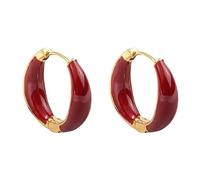 Boucles d'oreilles de drainage lymphatique - Créoles en germanium lymphatique pour femme - Boucles d'oreilles de drainage - Acupuncture - Lymphe Ea délicate, 1 pair, Argent