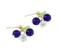 Boucles d'oreilles de fruits frais délicats Blueberry Sweet Mori Sense Fashion Creative Boucles d'oreilles pour les femmes