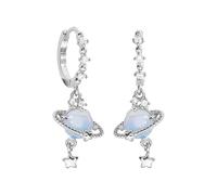 Boucles d'oreilles de Galaxie - Boucles d'oreilles de rêve de mode froide | Tendance artistique Saturne Planète pour boucles d'oreilles | Saturne Planet Ohrring, boucles d'oreilles pendantes