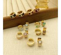 Boucles d'oreilles de glaçure française pour Femmes, de, Boucles d'oreilles de Cercle avancées, 2024 Nouvelles Boucles d'oreilles de Luxe rétro à Style Chaud