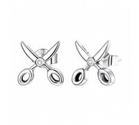 Boucles d'oreilles de goujon à boucles d'oreille de petits ciseaux pour femmes bijoux fins