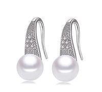 Boucles d'oreilles de goujon en eau naturelle de mariage Natural Natural Femmes, vrai