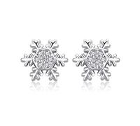 Boucles d'oreilles de goujon exquises de flocon d'hiver pour femmes bijoux de fiançailles de mariage