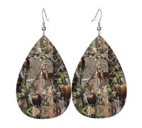 Boucles D'Oreilles De Goutte Chasse Au Gibier Sauvage : Cerf Ours Élan Tendancees Boucles D'Oreilles Pendantes De Goutte Amusantes Boucle D'Oreille Pour Anniversaires Décorations Femme