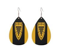 Boucles D'Oreilles De Goutte Drapeau Du Comté De Cornwall Élégant Boucles D'Oreilles Pendantes En Forme Décontractées Boucle D'Oreille En Simili Cuir Pour Décorations Mariage Anniversaires