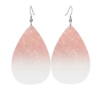 Boucles D'Oreilles De Goutte Élégant Bloc De Couleurs Roses Doré Pailleté Ombré Roses Block Luxueux Boucles D'Oreilles Pendantes Tendancees Boucle D'Oreille Pour Femme Voyages Décorations