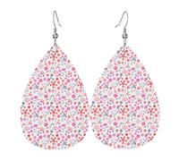 Boucles D'Oreilles De Goutte Fleur Sauvage Scandinave Moderne Vintage Boucles D'Oreilles Pendantes En Forme Élégant Boucle D'Oreille En Simili Cuir Pour Mariage Décorations Danse