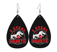 Boucles D'Oreilles De Goutte Je Vole Des Cœurs Dinosaure 3 Décontractées Boucles D'Oreilles Pendantes Tendancees Boucle D’Oreille En Cuir Pour Mariage Voyages Danse