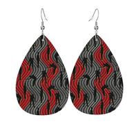 Boucles D'Oreilles De Goutte Tais-Toi, Tire Au Billard Luxueux Boucles D'Oreilles Pendantes De Goutte Vintage Boucle D’Oreille En Cuir Pour Mariage Décorations Femme