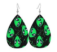 Boucles D'Oreilles De Goutte Troisième Œil Extraterrestre Rainbow Tendancees Boucles D'Oreilles Pendantes En Forme Légères Boucle D’Oreille En Cuir Pour Accessoire Décorations Femme