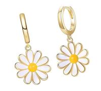Boucles D'oreilles De Inspirées Des Fleurs Pour Femmes Bijoux En Alliage Léger Avec Des Techniques 'égouttement 'huile Accessoires 'oreille Émaillés De Main À La Main Cerceaux Émaillés