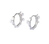 Boucles d'oreilles de la Mode pour Femmes - Boucles d'oreilles de Perles en Forme de Cercle, Instructions à Main Les Boucles d'oreilles exquises Faites à la Main pour Femmes Accessoires