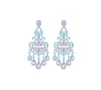 Boucles D'oreilles De Mariée Rétro En Zirconium De Luxe Européennes Et Américaines, Boucles D'oreilles Haut De Gamme For Banquet, Robe De Soirée Super Flash For Femmes(P)