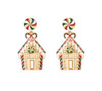Boucles d'oreilles de Noël Cadeau Boucles d'oreilles Décoratives Simples en Acrylique pour Noël Boucles d'oreilles pendantes de Noël en acrylique Cadeaux pour femmes filles enfants Bijoux Noel