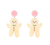 Boucles d'oreilles de Noël en acrylique avec arbre, alpagas, cactus, dinosaures, boucles d'oreilles pendantes simples pour femme, dessin animé, citrouille, crâne, fleur, esprit, taille unique, Comme