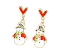 Boucles d'oreilles de Noël inspirées de l'antiquité en alliage texturé, bijoux pour et date, taille unique, Comme décrit, Comme décrit.