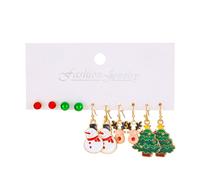 Boucles D'oreilles De Noël Lot De 5 Paires Multicolore