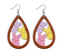Boucles d'oreilles de Pâques, panier de Pâques pour femme, motif lapin, œuf, boucles d'oreilles à tige, robes, accessoires, Métal, Pas de pierre précieuse