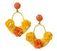 Boucles d'oreilles de plage - Bijoux Boho floraux en de zinc, accessoire d'été pour femme, clous élégants | Dames fille sœur mère tante nièce cousine épouse petite amie fiancée vacances style