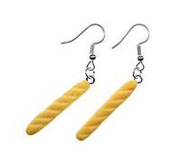 Boucles d'oreilles de remorque Parisette petit déjeuner Baguette de pain brioché Miniblings Paris