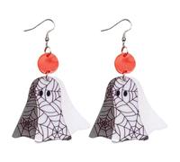 Boucles D'oreilles De Sorcière Lumineux Bijoux D'Halloween En Acrylique Faits À La Main Pour Fêtes Costumées Et Cadeaux Uniques (119字符) Boucles D'oreilles Décorations D'Halloween