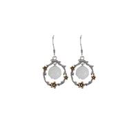 Boucles D'Oreilles de Style Chinois Eardrop S925 en Argent Sterling Incrusté de Néphrite Boucles D'Oreilles Lotus Art Rétro Correspondant à Toutes les Boucles D'Oreilles Prune Boucles D'Orei, LJBLEU
