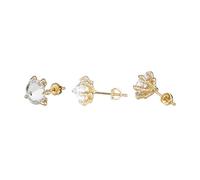 Boucles d'oreilles de style hip-hop en or 14K, boucles d'oreilles à goujons à griffe, idéales pour ceux qui admirent les accessoires uniques et chics