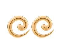 Boucles d'oreilles déclaration or pour les femmes or coquillage fleur boucles d'oreilles Boho texturé océan vague boucles d'oreilles