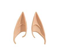 Boucles d'oreilles d'elfe de fée Pixie - Colorées - Sans trous d'oreille - Oreilles de gobelin pointues - Cosplay - Pour femmes et filles - Cadeaux de fête, Silicone, Silicone.