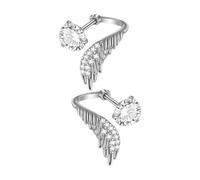 Boucles d'oreilles délicates en forme d'aile d'ange - Accessoires de mode - Pour fête, mariage, occasions décontractées ou formelles - Accessoire élégant, One Size, Métal, Pas de pierre précieuse