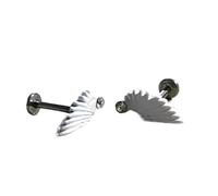 Boucles d'oreilles démons en forme d'aile, entretien facile, vêtements de tous les jours, accessoire tendance pour femme, structure en alliage pour un look tendance, boucles d'oreilles gothiques