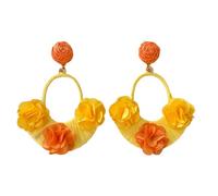 Boucles d'Oreilles d'Été Bijoux Boho Floral En De Zinc