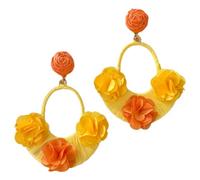 Boucles d'Oreilles d'Été pour Femmes Bijoux Boho Fleur en de Zinc