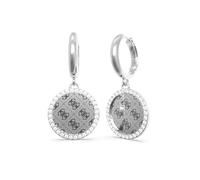 Boucles d'oreilles - Devinez - Jube01158Jwrt-u - Acier inoxydable - Cristaux - Argenté