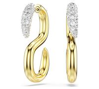 Boucles d'oreilles Dextera, Taille ronde, Blanches, Finition mix de métal OS