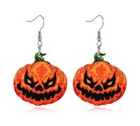 Boucles d'oreilles d'Halloween mignonnes fantômes citrouille effrayante boo squelette boucles d'oreilles pour femme Halloween boucles d'oreilles drôles Halloween Cosplay bijoux, 0, Acrylique, Pas de